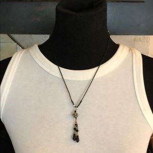 Bess Nathan Rhinestone And Bead Necklace